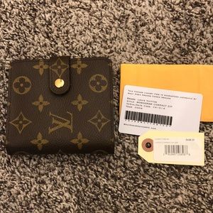 Authentic Louis Vuitton Monogram Compact Wallet